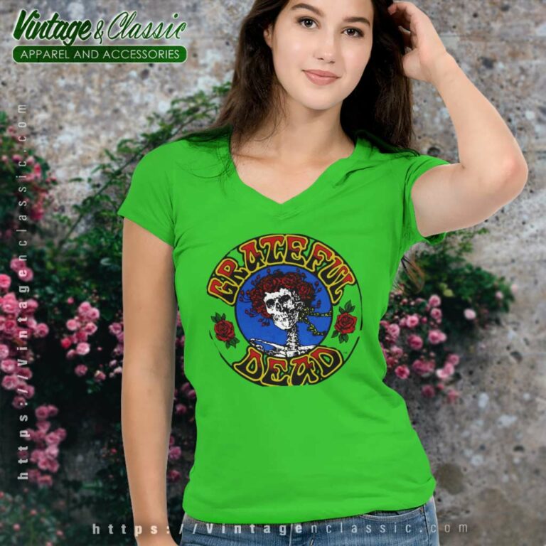 Grateful Dead Shirt Logo Steal Your Face Live Album V Neck TShirt Grateful Dead Shirt Logo Steal Your Face Live Album V Neck TShirt