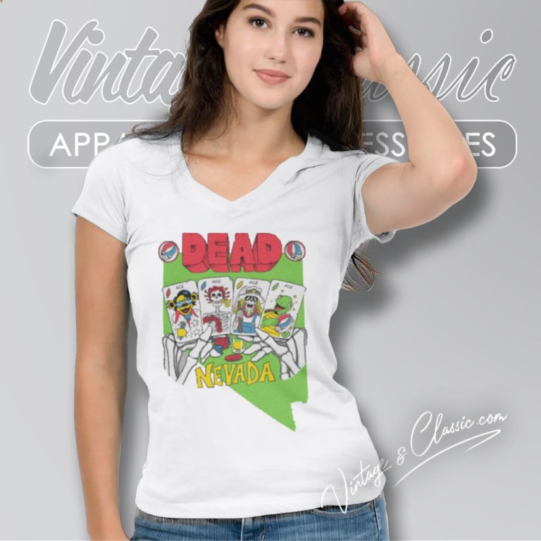 Grateful Dead Shirt Nevada Us Of Dead V Neck TShirt Grateful Dead Shirt Nevada Us Of Dead V Neck TShirt