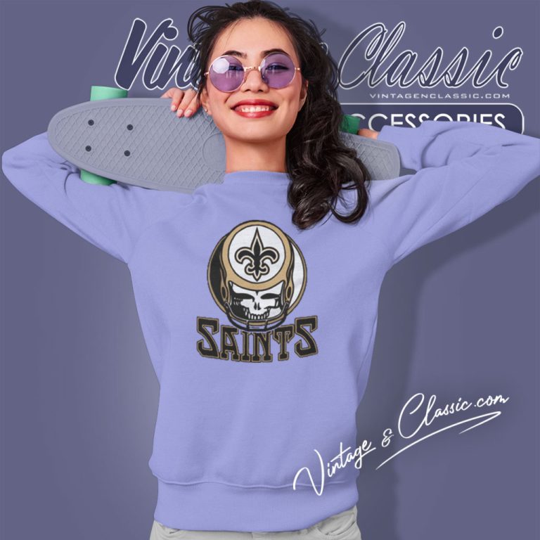 Grateful Dead Shirt New Orleans Saints Sweatshirt Grateful Dead Shirt New Orleans Saints Sweatshirt