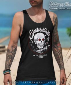 Grateful Dead Shirt On The Road Again Tour 4 Grateful Dead Shirt On The Road Again Tour Tank Top Racerback