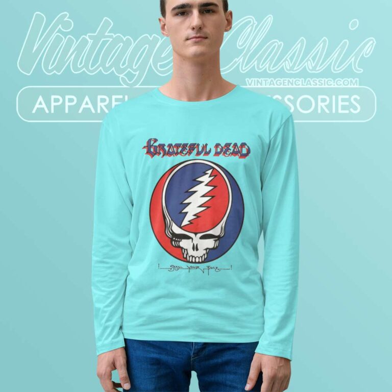 Grateful Dead Shirt Steal Your Face Long Sleeve Tee Grateful Dead Shirt Steal Your Face Long Sleeve Tee