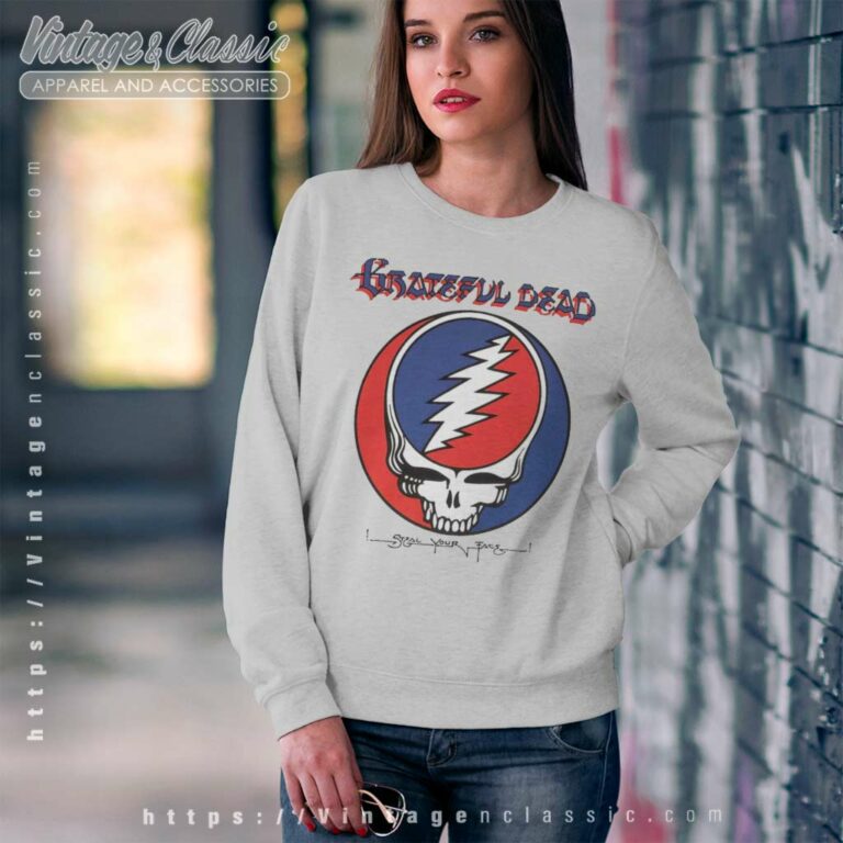 Grateful Dead Shirt Steal Your Face Sweatshirt Grateful Dead Shirt Steal Your Face Sweatshirt