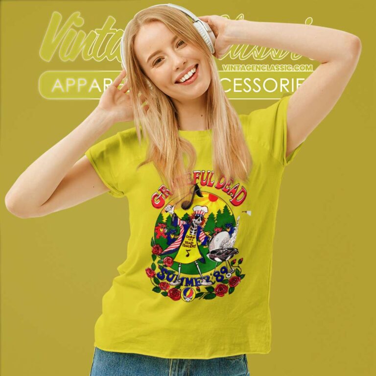 Grateful Dead Shirt Summer 89 Cookin Us Tour Women TShirt Grateful Dead Shirt Summer 89 Cookin Us Tour Women TShirt