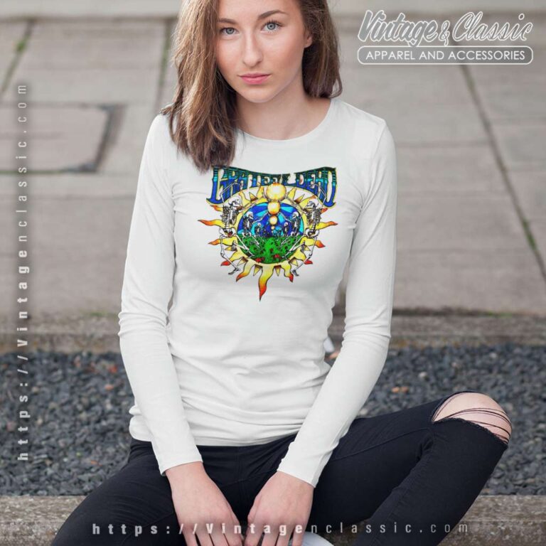 Grateful Dead Shirt Summer Tour 1991 Suns And Skeletons Long Sleeve Tee Grateful Dead Shirt Summer Tour 1991 Suns And Skeletons Long Sleeve Tee
