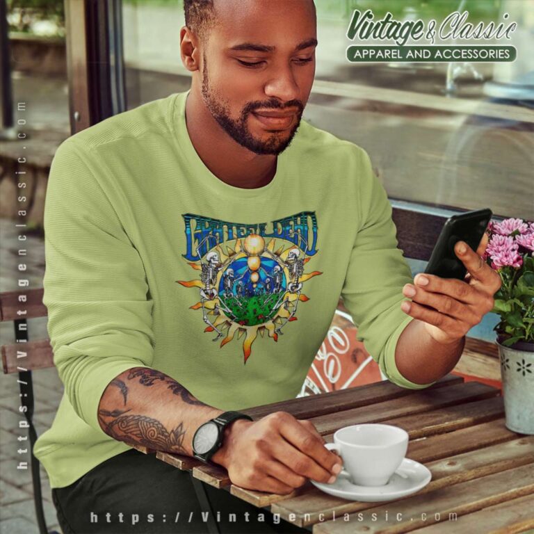 Grateful Dead Shirt Summer Tour 1991 Suns And Skeletons Sweatshirt Grateful Dead Shirt Summer Tour 1991 Suns And Skeletons Sweatshirt