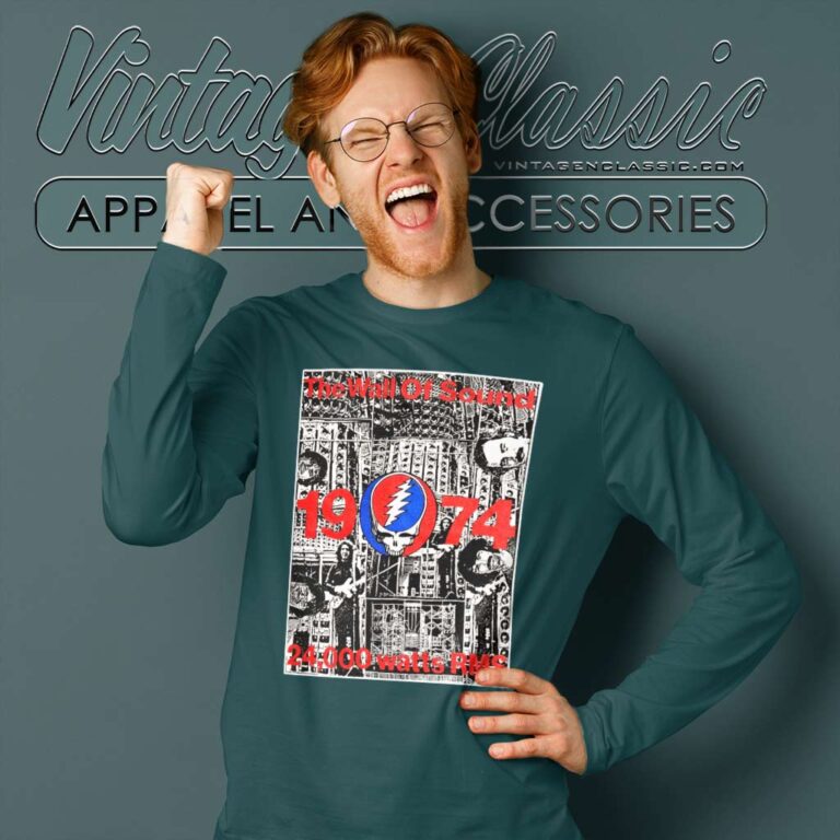 Grateful Dead Shirt The Wall Of Sound 1990 Long Sleeve Tee Grateful Dead Shirt The Wall Of Sound 1990 Long Sleeve Tee