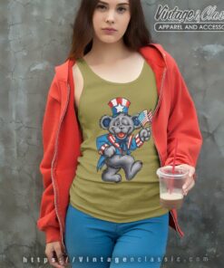 Grateful Dead Shirt Wave That Flag Independence Tank Top Racerback