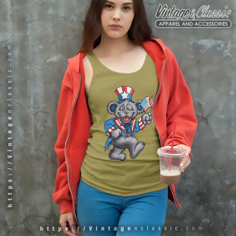 Grateful Dead Shirt Wave That Flag Independence Tank Top Racerback Grateful Dead Shirt Wave That Flag Independence Tank Top Racerback