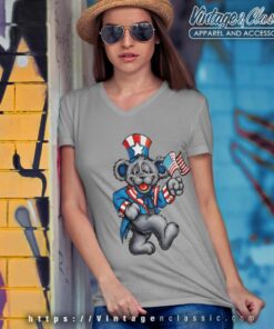 Grateful Dead Shirt Wave That Flag Independence V Neck TShirt
