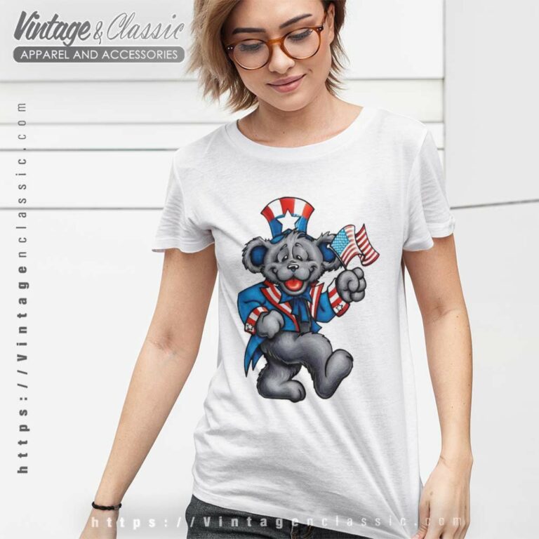 Grateful Dead Shirt Wave That Flag Independence Women TShirt Grateful Dead Shirt Wave That Flag Independence Women TShirt