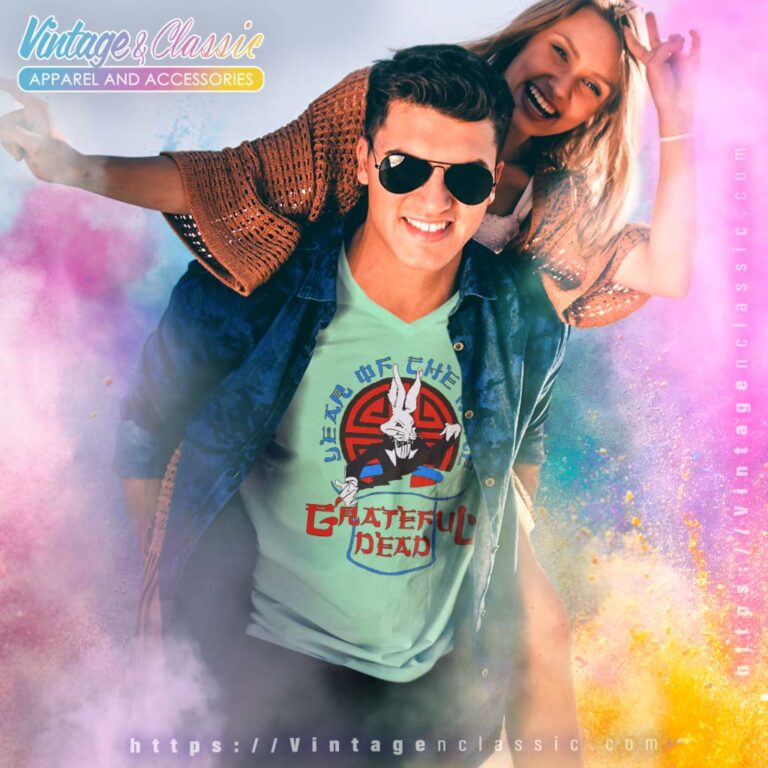 Grateful Dead Shirt Year Of The Hare Concert V Neck TShirt Grateful Dead Shirt Year Of The Hare Concert V Neck TShirt