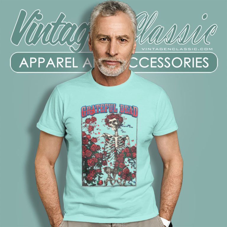 Grateful Dead Skeleton Roses T Shirt Grateful Dead Skeleton Roses T Shirt