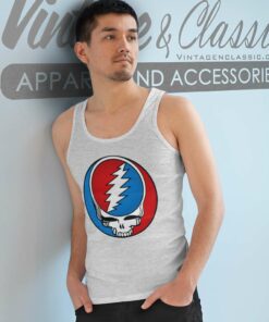 Grateful Dead Skull Logo Tank Top Racerback