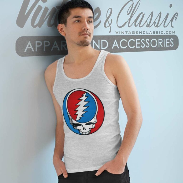 Grateful Dead Skull Logo Tank Top Racerback Grateful Dead Skull Logo Tank Top Racerback