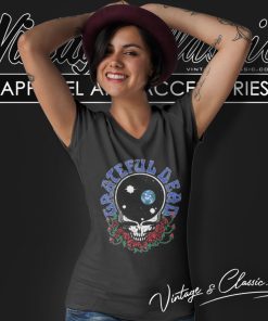 Grateful Dead Space Face V Neck TShirt