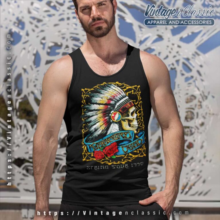 Grateful Dead Spring Tour 1990 Tank Top Racerback Grateful Dead Spring Tour 1990 Tank Top Racerback