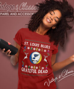 Grateful Dead St Louis Blues Ugly Christmas Shirt 6 Grateful Dead St Louis Blues Ugly Christmas Women T Shirt