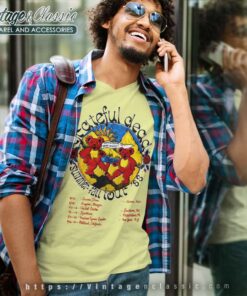 Grateful Dead Summer Fall Tour V Neck TShirt