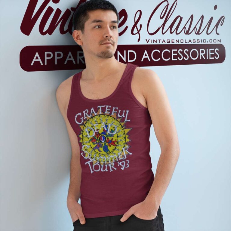 Grateful Dead Summer Tour 1993 Tank Top Racerback Grateful Dead Summer Tour 1993 Tank Top Racerback