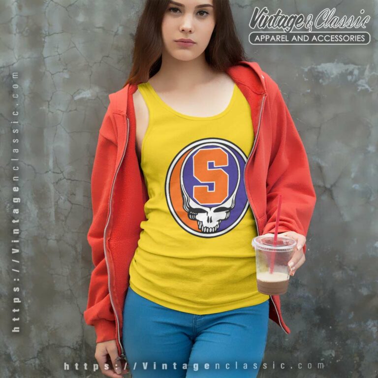 Grateful Dead Syracuse University Shakedown Lot Style Tank Top Racerback Grateful Dead Syracuse University Shakedown Lot Style Tank Top Racerback