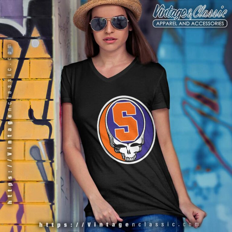 Grateful Dead Syracuse University Shakedown Lot Style V Neck TShirt Grateful Dead Syracuse University Shakedown Lot Style V Neck TShirt