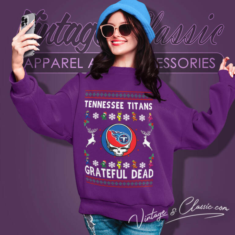 Grateful Dead Tennessee Titans Ugly Christmas Sweatshirt Grateful Dead Tennessee Titans Ugly Christmas Sweatshirt