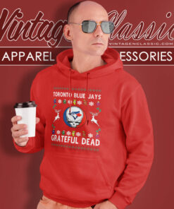 Grateful Dead Toronto Blue Jays Ugly Christmas Hoodie