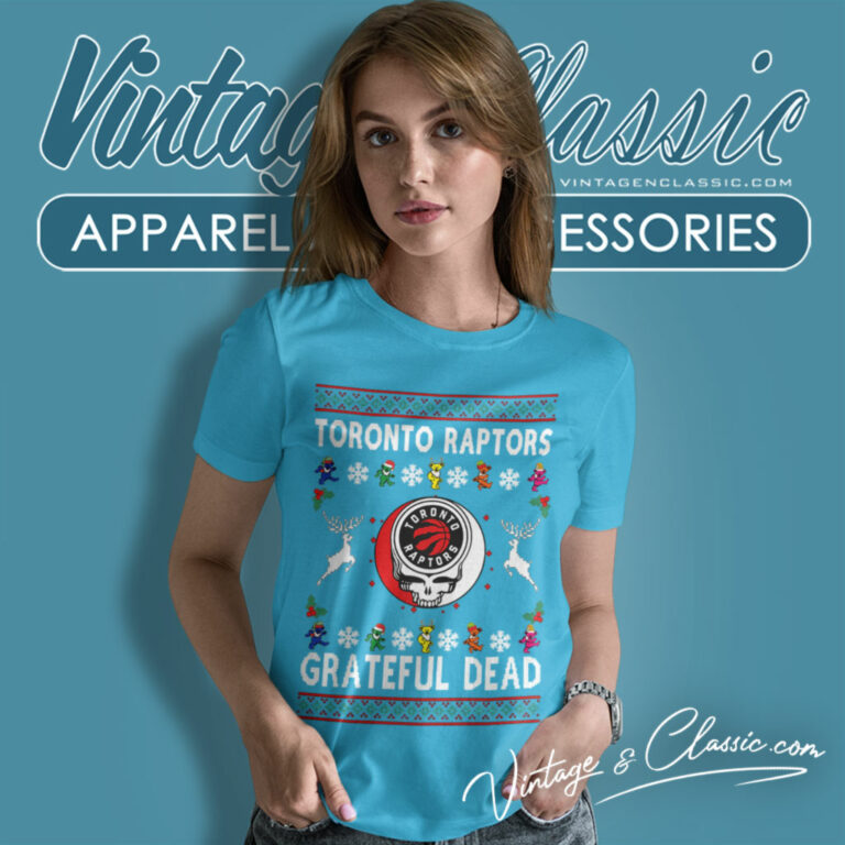 Grateful Dead Toronto Raptors Ugly Christmas Women T Shirt Grateful Dead Toronto Raptors Ugly Christmas Women T Shirt