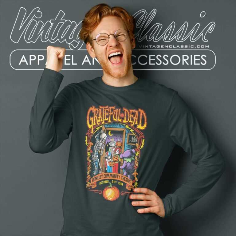 Grateful Dead Trick Or Treat Black Long Sleeve Tee Grateful Dead Trick Or Treat Black Long Sleeve Tee