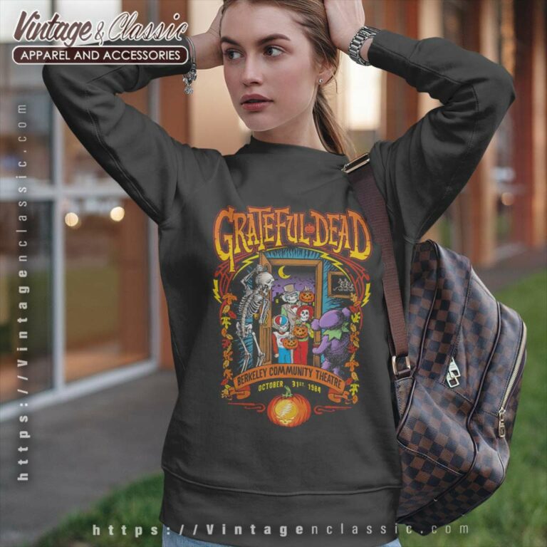 Grateful Dead Trick Or Treat Black Sweatshirt Grateful Dead Trick Or Treat Black Sweatshirt