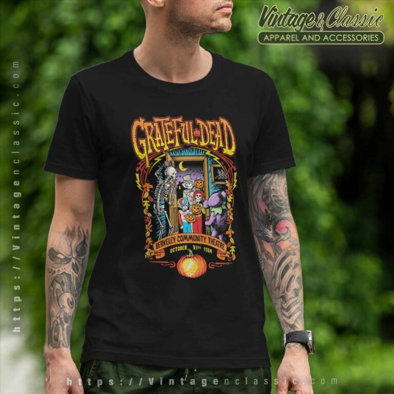 Grateful Dead Trick Or Treat Black T Shirt Grateful Dead Trick Or Treat Black T Shirt