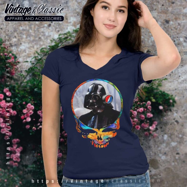 Grateful Dead Vader Star Wars V Neck TShirt Grateful Dead Vader Star Wars V Neck TShirt
