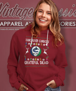 Grateful Dead Vancouver Canucks Ugly Christmas Hoodie