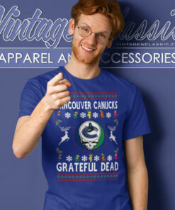 Grateful Dead Vancouver Canucks Ugly Christmas T Shirt