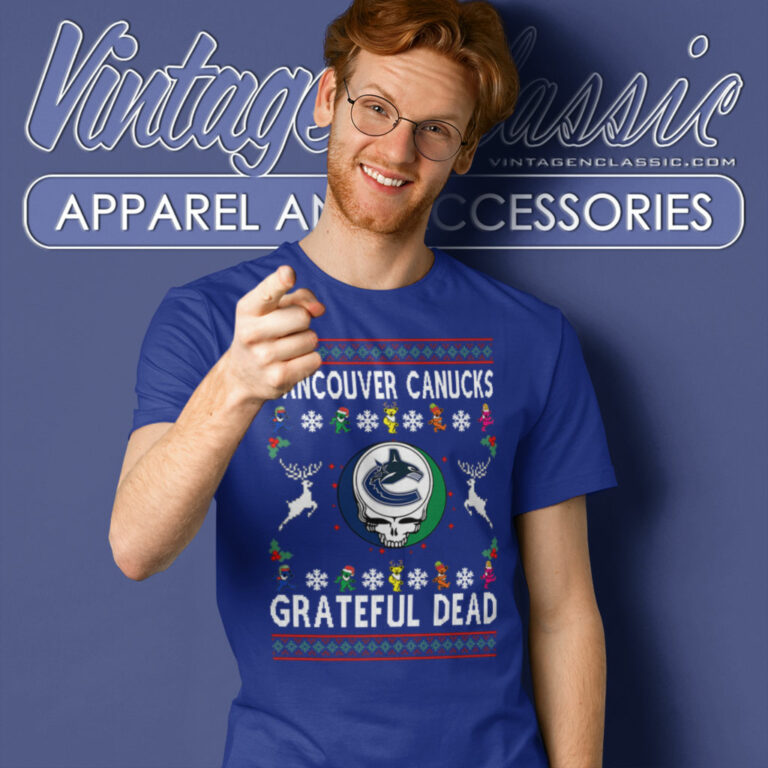 Grateful Dead Vancouver Canucks Ugly Christmas T Shirt Grateful Dead Vancouver Canucks Ugly Christmas T Shirt