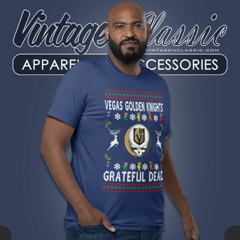 Grateful Dead Vegas Golden Knights Ugly Christmas T Shirt Grateful Dead Vegas Golden Knights Ugly Christmas T Shirt