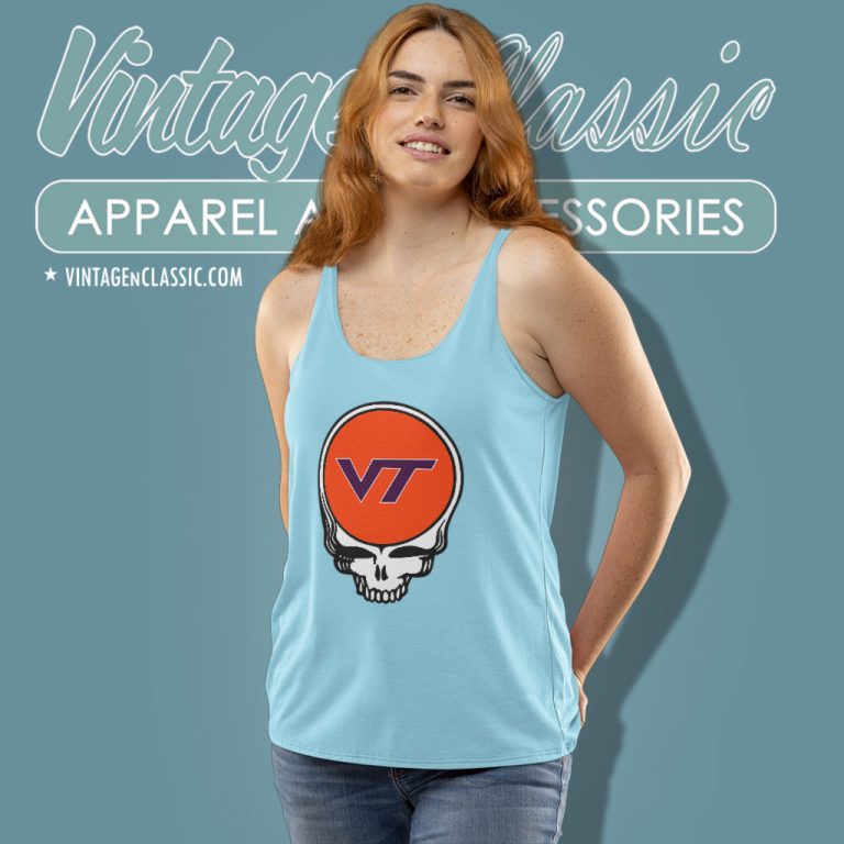 Grateful Dead Virginia Tech Hokies Tank Top Racerback Grateful Dead Virginia Tech Hokies Tank Top Racerback