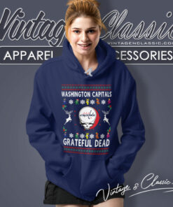 Grateful Dead Washington Capitals Ugly Christmas Hoodie