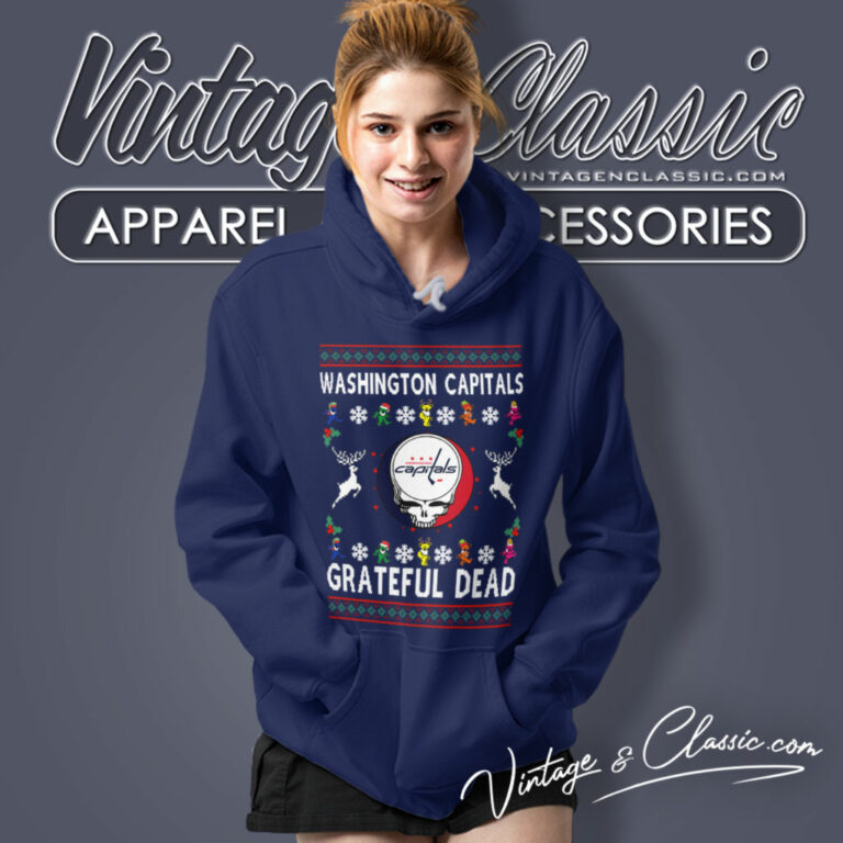 Grateful Dead Washington Capitals Ugly Christmas Hoodie Grateful Dead Washington Capitals Ugly Christmas Hoodie