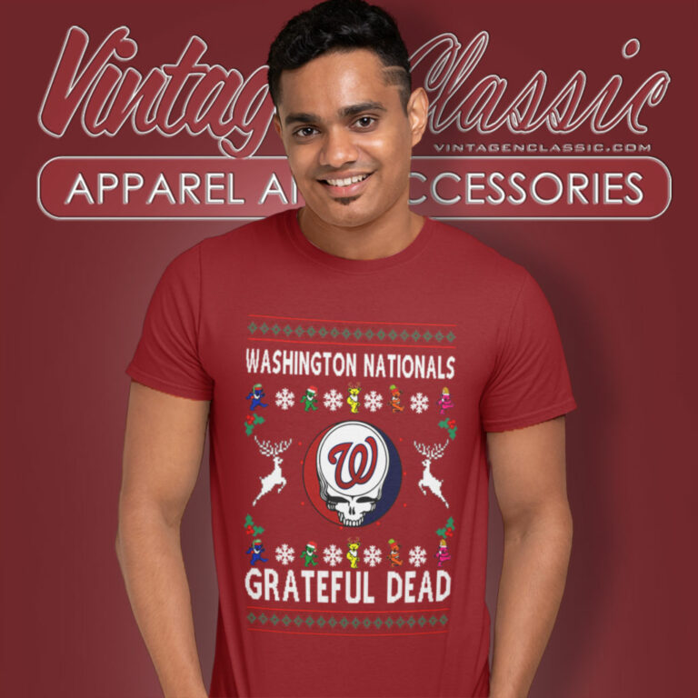 Grateful Dead Washington Nationals Ugly Christmas T Shirt Grateful Dead Washington Nationals Ugly Christmas T Shirt