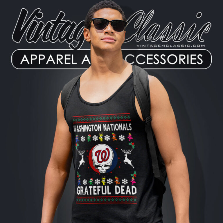 Grateful Dead Washington Nationals Ugly Christmas Tank Top Racerback Grateful Dead Washington Nationals Ugly Christmas Tank Top Racerback