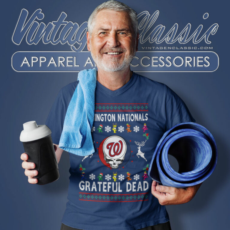 Grateful Dead Washington Nationals Ugly Christmas V Neck TShirt Grateful Dead Washington Nationals Ugly Christmas V Neck TShirt