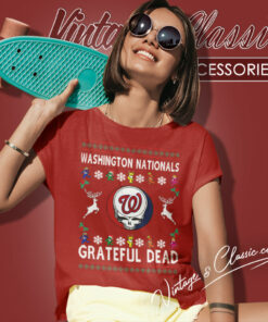 Grateful Dead Washington Nationals Ugly Christmas Women T Shirt