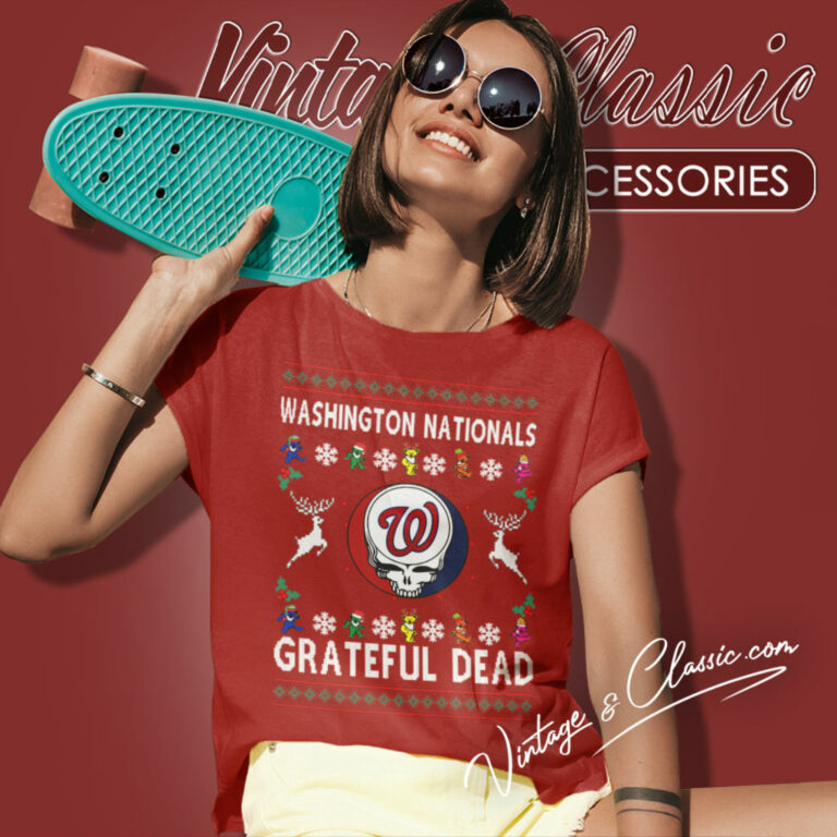 Grateful Dead Washington Nationals Ugly Christmas Women T Shirt Grateful Dead Washington Nationals Ugly Christmas Women T Shirt