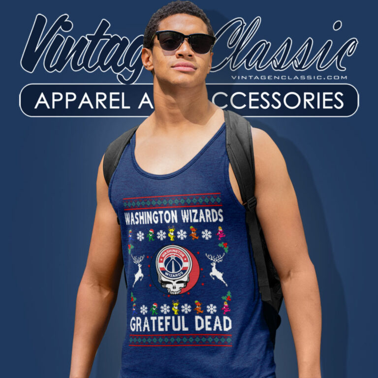 Grateful Dead Washington Wizards Ugly Christmas Tank Top Racerback Grateful Dead Washington Wizards Ugly Christmas Tank Top Racerback