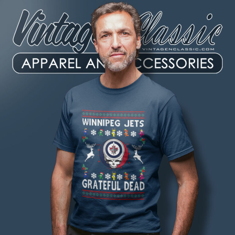 Grateful Dead Winnipeg Jets Ugly Christmas T Shirt Grateful Dead Winnipeg Jets Ugly Christmas T Shirt