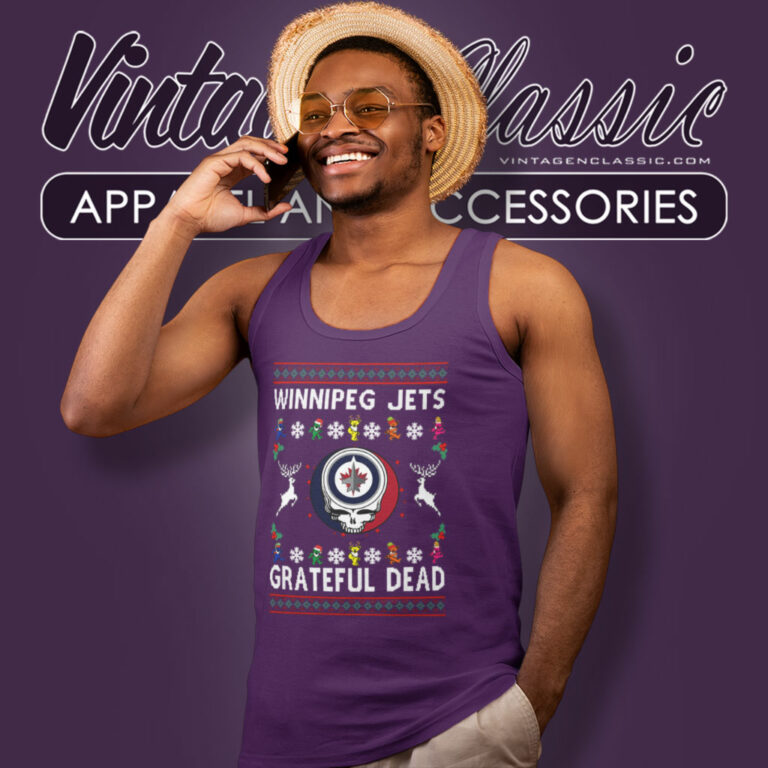 Grateful Dead Winnipeg Jets Ugly Christmas Tank Top Racerback Grateful Dead Winnipeg Jets Ugly Christmas Tank Top Racerback