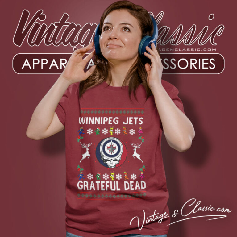 Grateful Dead Winnipeg Jets Ugly Christmas Women T Shirt Grateful Dead Winnipeg Jets Ugly Christmas Women T Shirt
