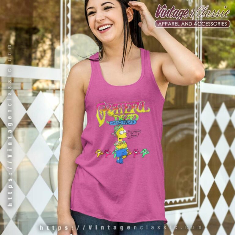 Grateful Dead X Bart Simpson Tank Top Racerback Grateful Dead X Bart Simpson Tank Top Racerback