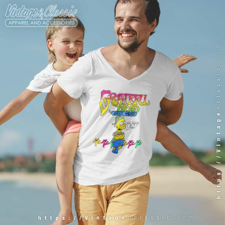 Grateful Dead X Bart Simpson V Neck TShirt Grateful Dead X Bart Simpson V Neck TShirt